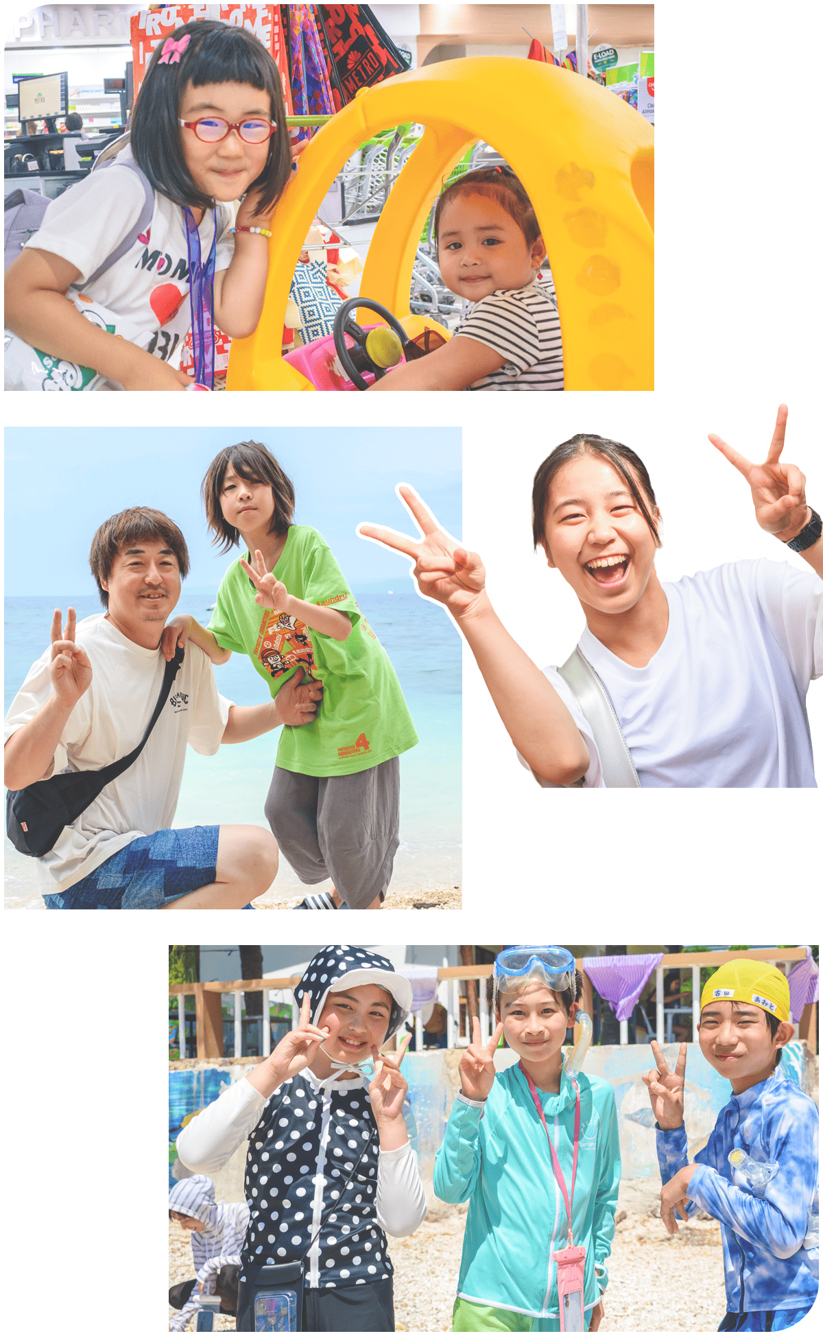 留学参加者の写真コラージュ